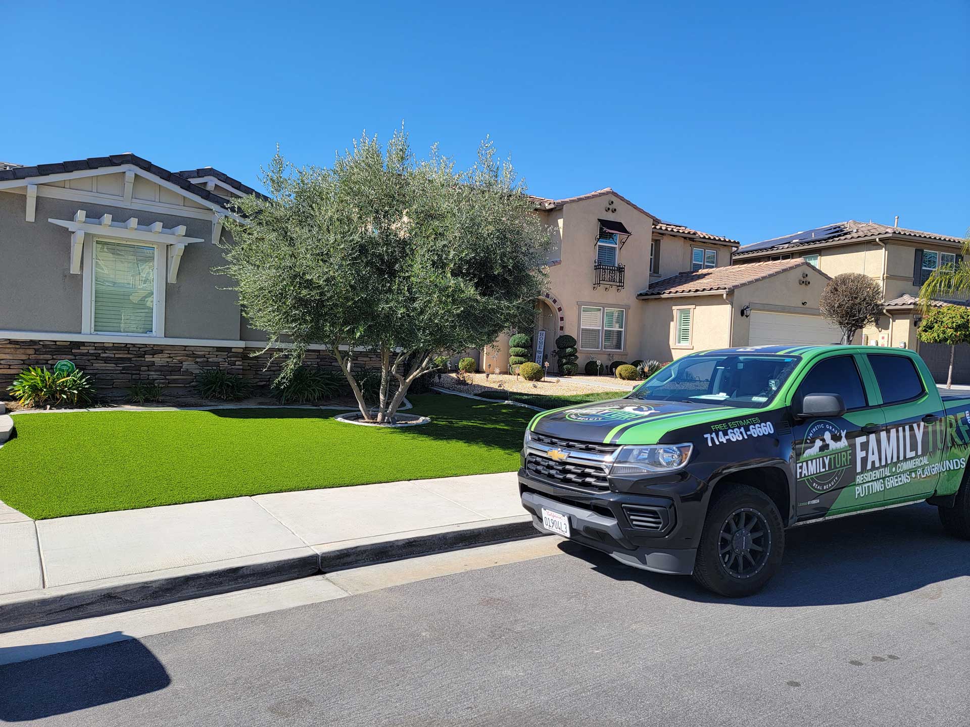 Family Turf Installation